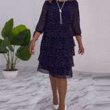Auterelle | Vestido elegante com bolinhas