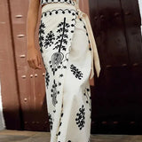 Camilla - Conjunto de blusa e saia estampada