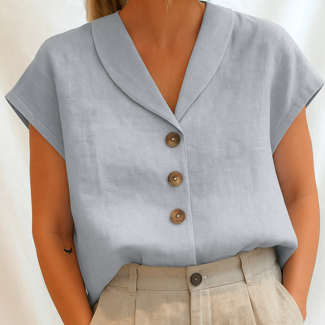 Lois | Blusa lisa elegante