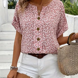 Verna | Blusa elegante com estampa floral