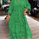 Mira | Vestido estampado com decote em V (quase esgotado)
