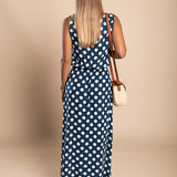Hannah™ | Vestido longo de bolinhas da Lina
