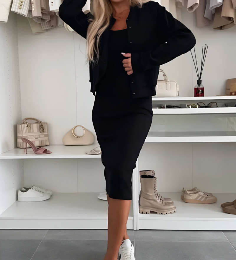 Manon™ | Set Vestido e Jaqueta elegante e confortável