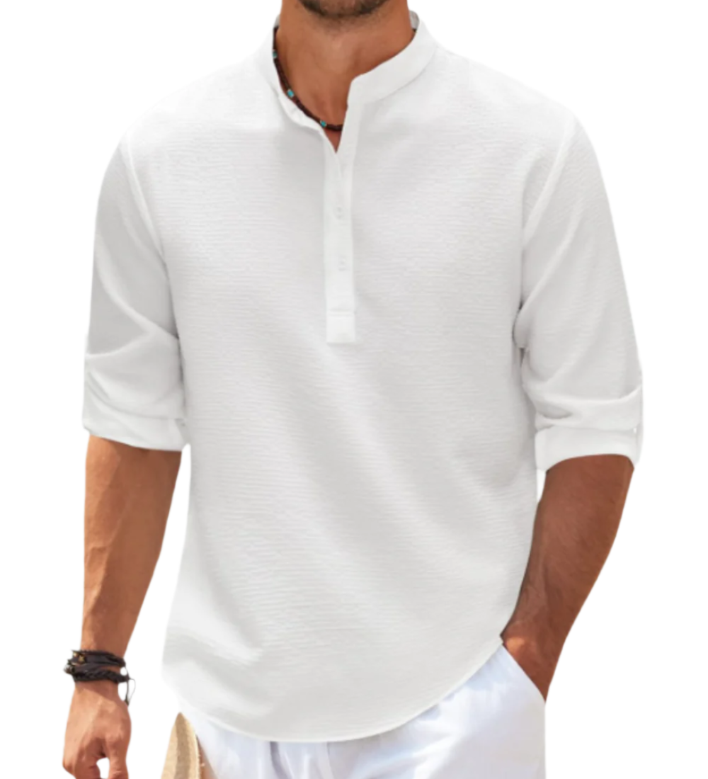 Camisa pólo de manga comprida