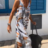 SORIA – Vestido sem mangas com estampa tie-dye