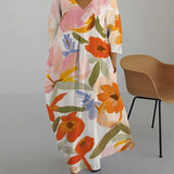 ISLA - VESTIDO COM ESTAMPA FLORAL E DECOTE EM V
