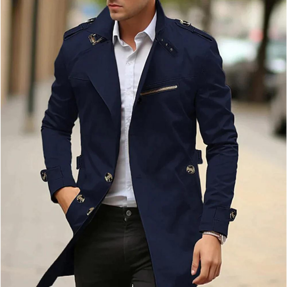 Gabardina elegante para homem