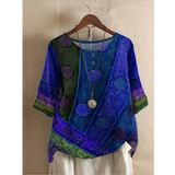 Valarie - Blusa Boêmia Colorida