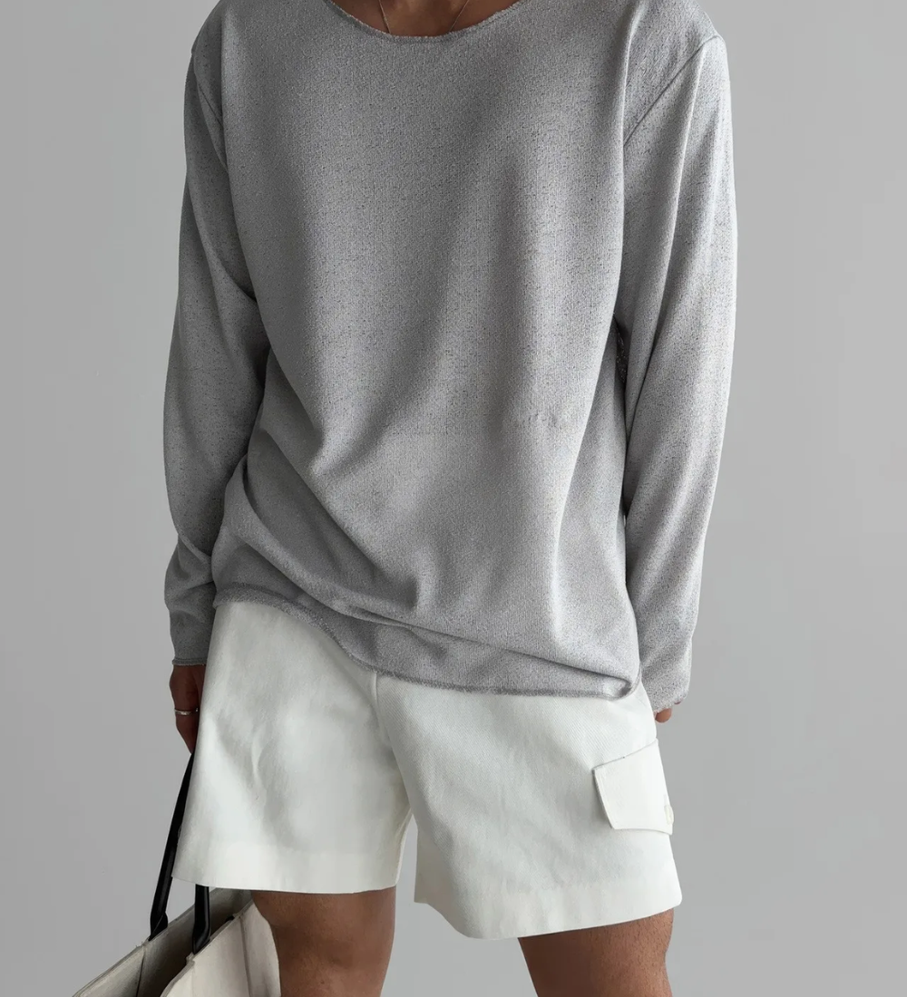 T-shirt de malha casual