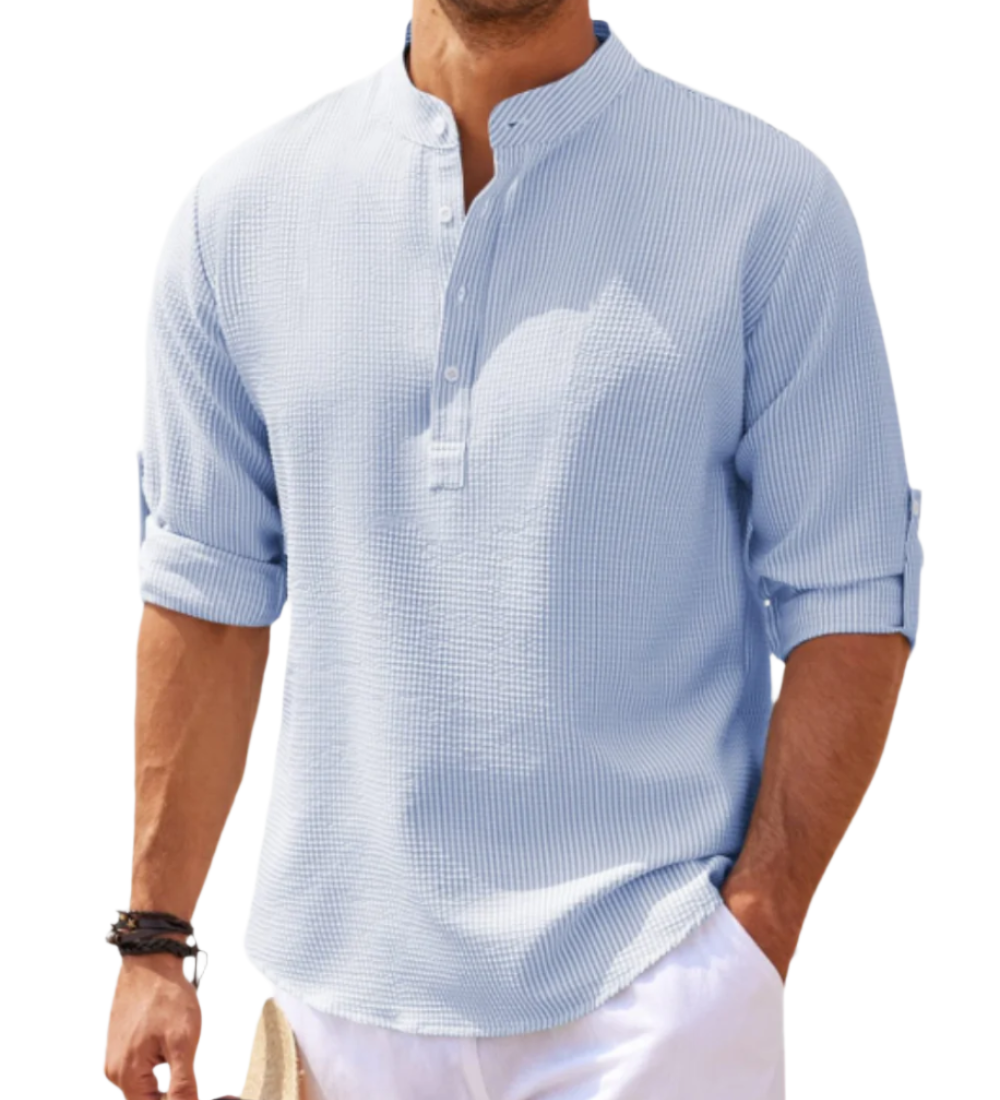 Camisa pólo de manga comprida