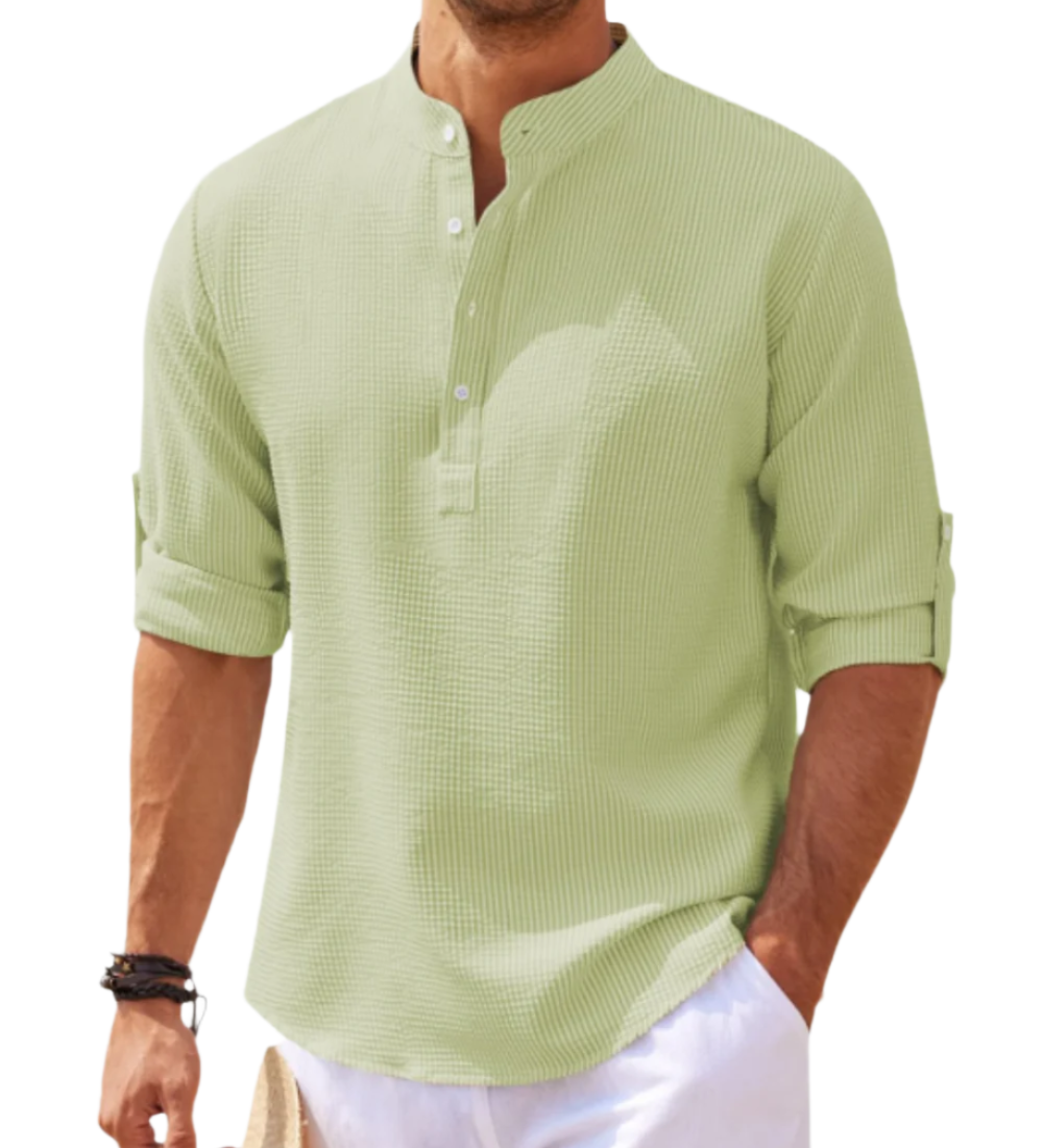 Camisa pólo de manga comprida