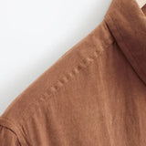 Camisa casual de algodão de manga curta