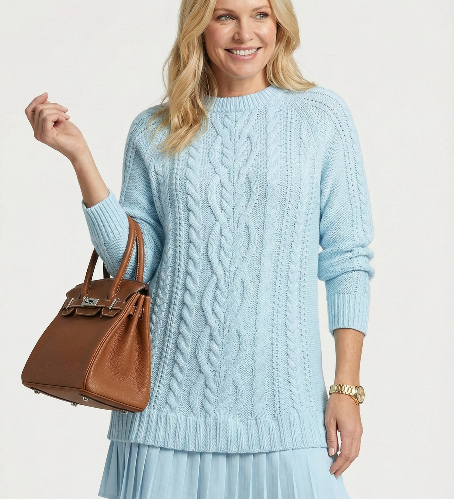 Daina | Vestido de malha com detalhes trançados