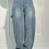 Jeans brilhantes, casuais e confortáveis