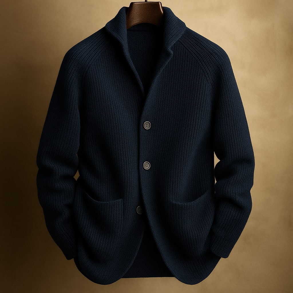 Roro | CARDIGAN EM LANA CÔNICA PARA HOMEM