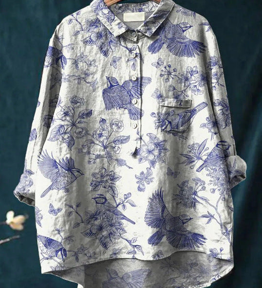 Elise™ | Blusa Floral Clássica