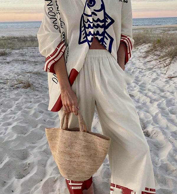 Zairine™ | Conjunto feminino leve e sofisticado para dias de verão