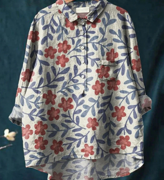 Elise™ | Blusa Floral Clássica