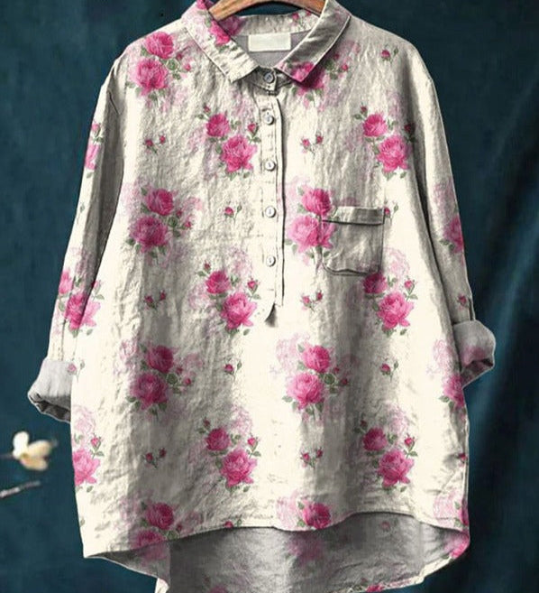 Elise™ | Blusa Floral Clássica