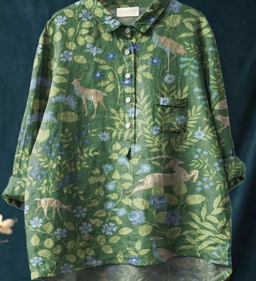 Elise™ | Blusa Floral Clássica