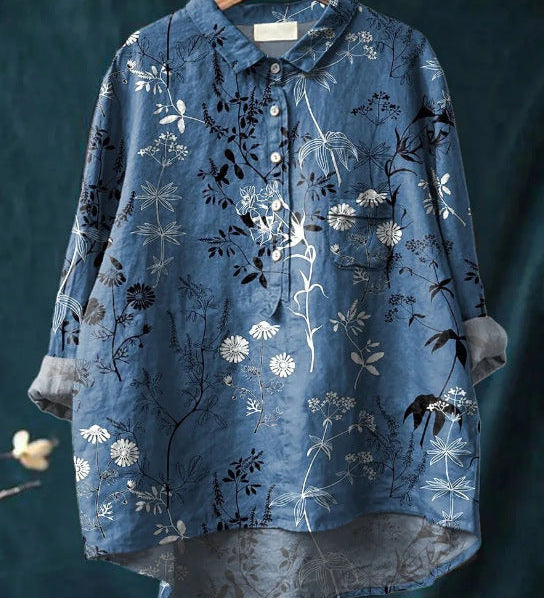 Elise™ | Blusa Floral Clássica