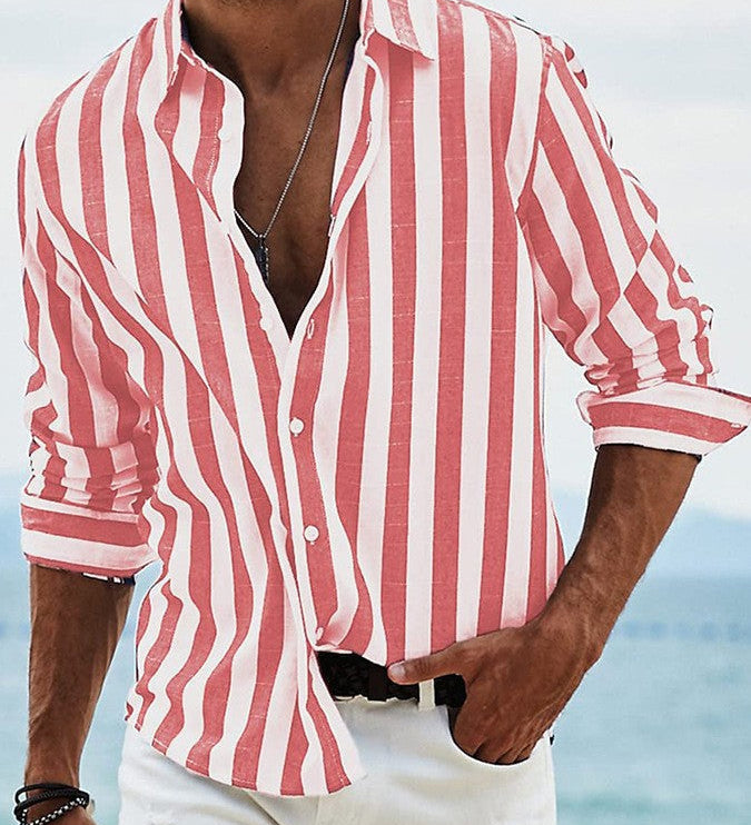 Camisa de riscas elegante