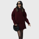 Conjunto de malha aconchegante