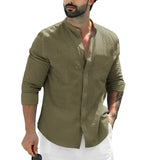 Camisa casual de linho