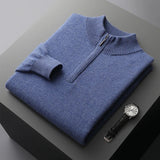 Camisola com fecho em caxemira Florence