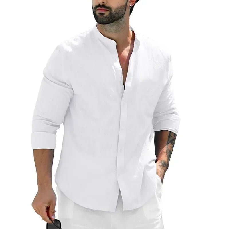 Camisa casual de linho