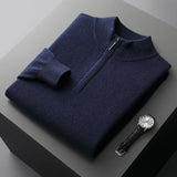 Camisola com fecho em caxemira Florence