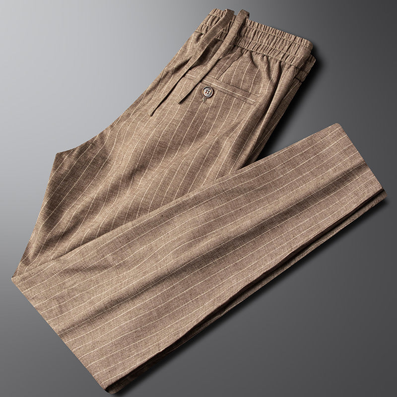 Calças de linho elegantes