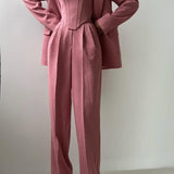 Dolce™ - Conjunto de três peças com blazer trespassado