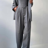 Dolce™ - Conjunto de três peças com blazer trespassado