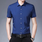 Camisa de manga curta casual para negócios