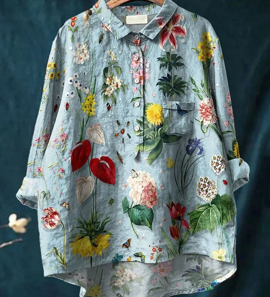 Fiorenza™ | CAMISA FLORESCIDA LARGA