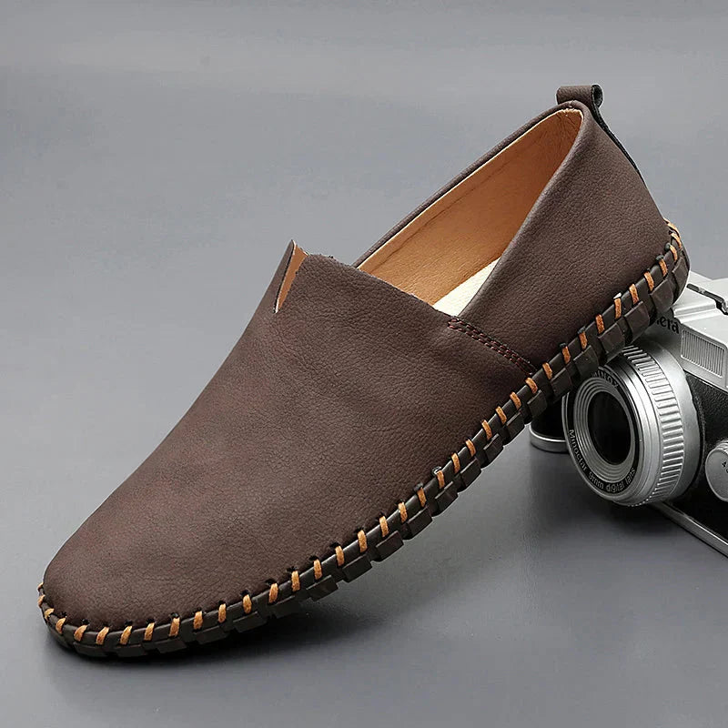 Mocassins em pele Santorini