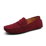 Mocassins casuais de camurça