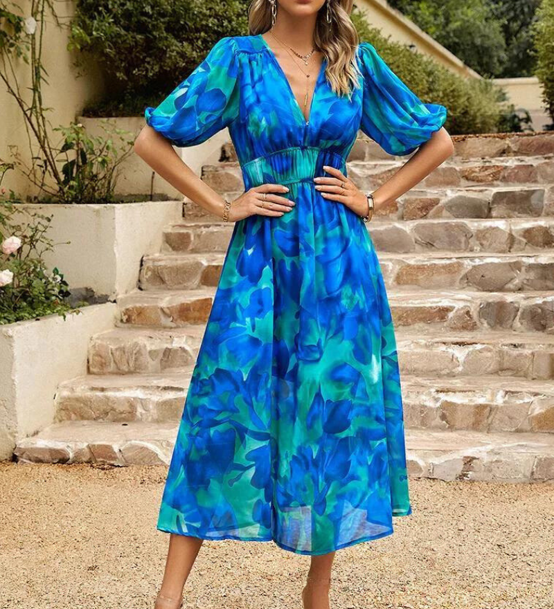 Danielle | Vestido Midi Luxuoso e Atemporal (Quase esgotado)