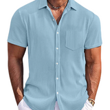 Camisa de verão com riscas elegantes