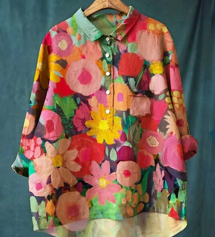 Fiorenza™ | CAMISA FLORESCIDA LARGA