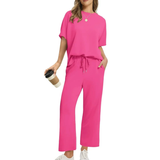 SoftSet – Conjunto casual de blusa e calça