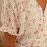 Elina™ - Blusa Floral com Charme de Verão