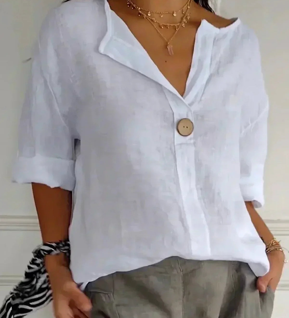 Aria | Blusa Casual Decote V