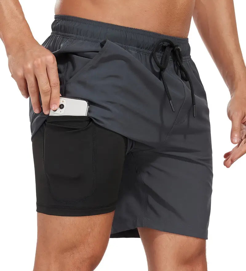 Calções de banho com bolsos