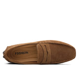 Mocassins casuais de camurça