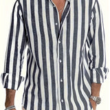 Camisa de verão às riscas