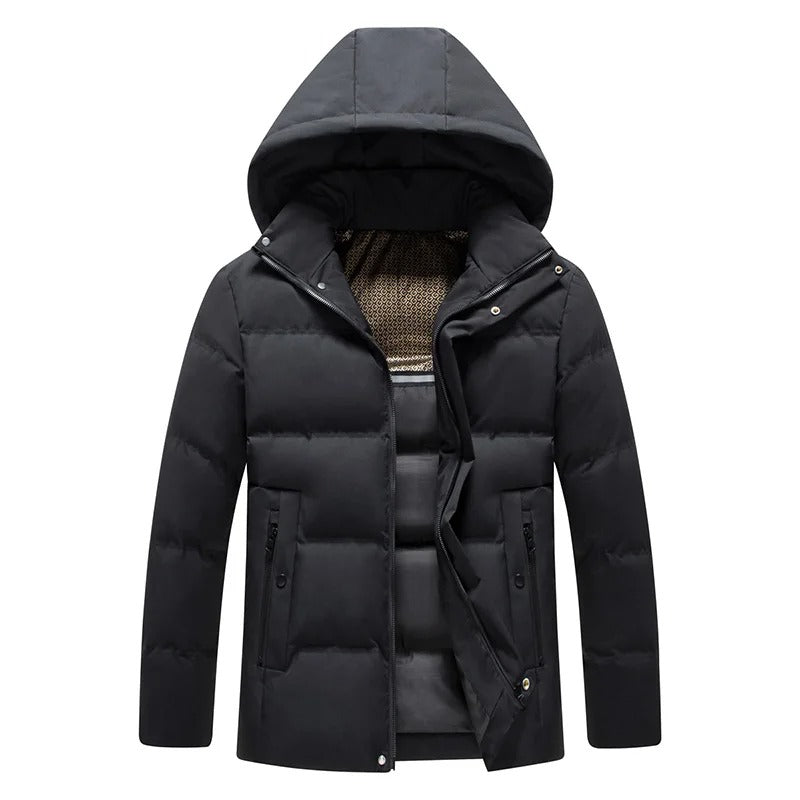 Casaco de inverno elegante e impermeável