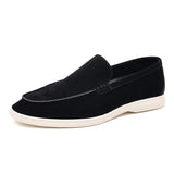 Mocassins clássicos de camurça