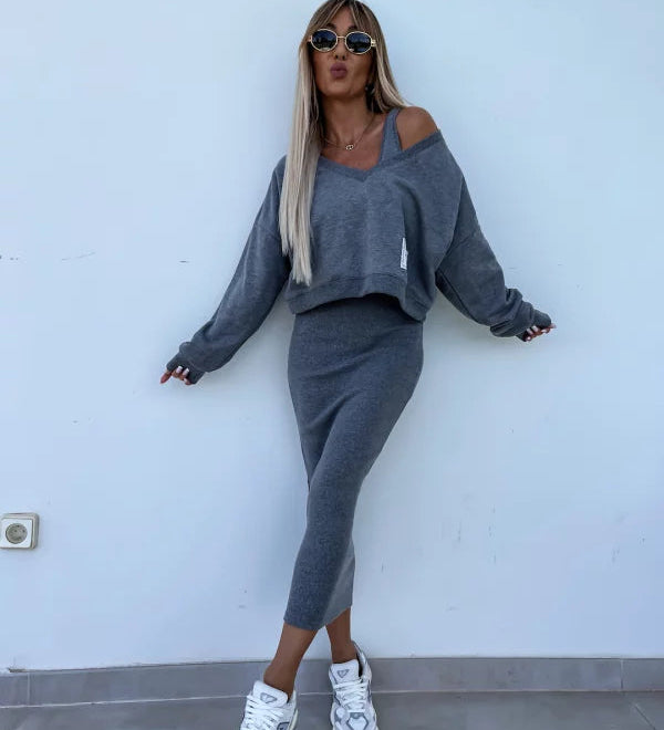 Melania - Conjunto de Top + Vestido